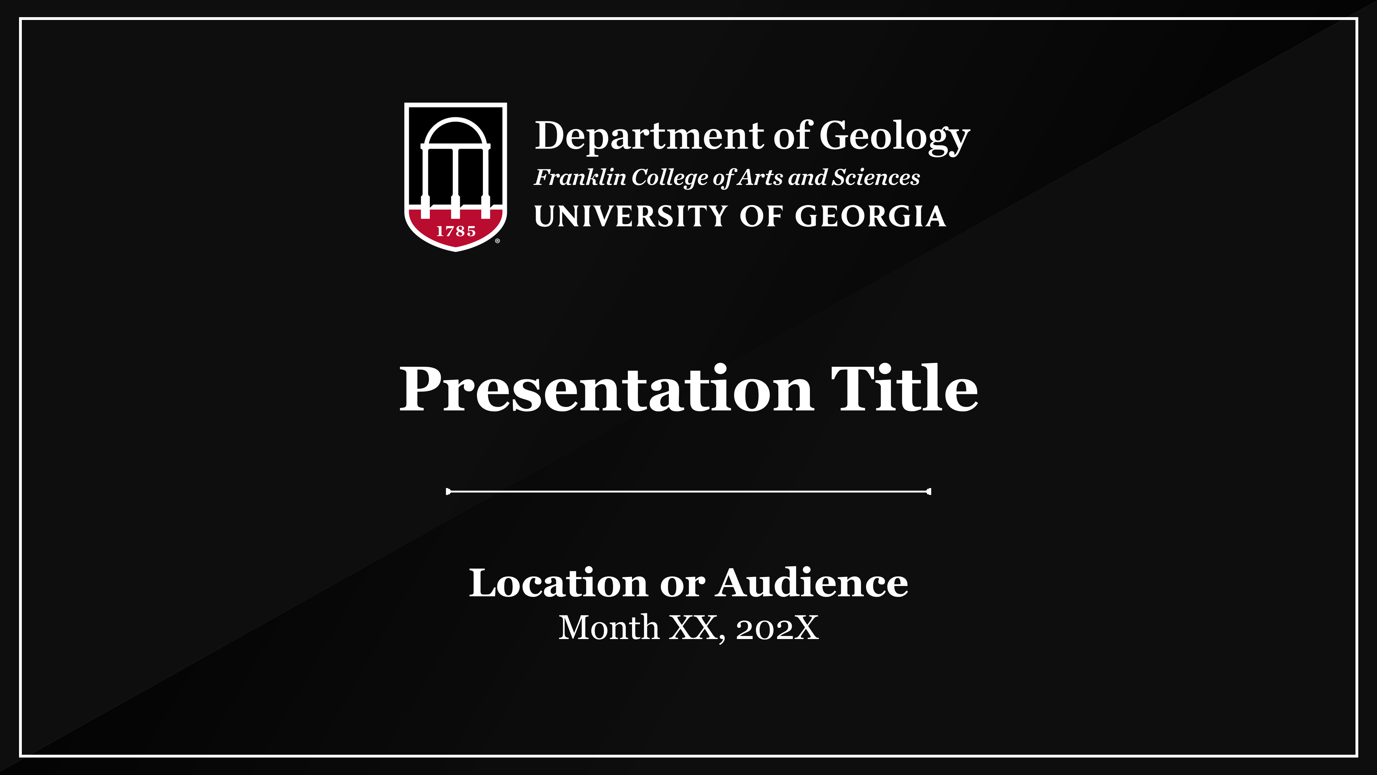 Geology Department - PowerPoint_Presentation_Template