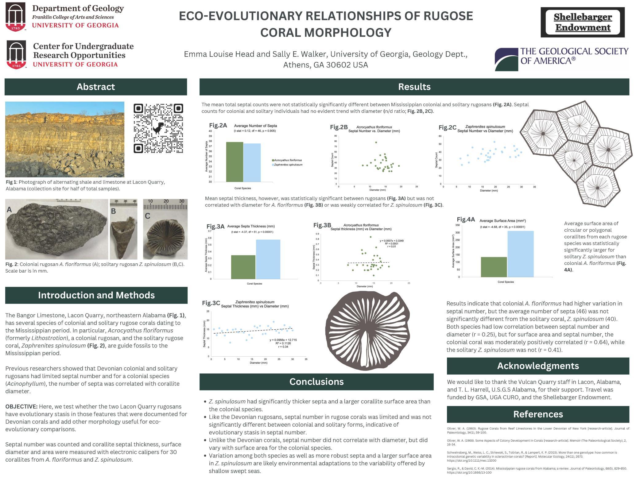 Emma Head - ECO-Evolutionary relationships of Rugose Coral Morphology