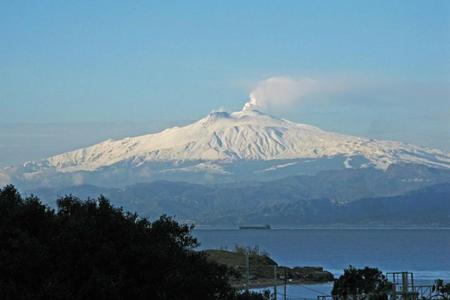 Mt Etna from Reggio Calabria, Italy 10 Feb. 2017